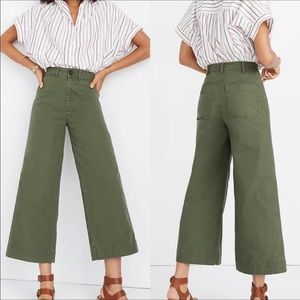 Madewell Emmett Wide-Leg Crop Pant - Like New